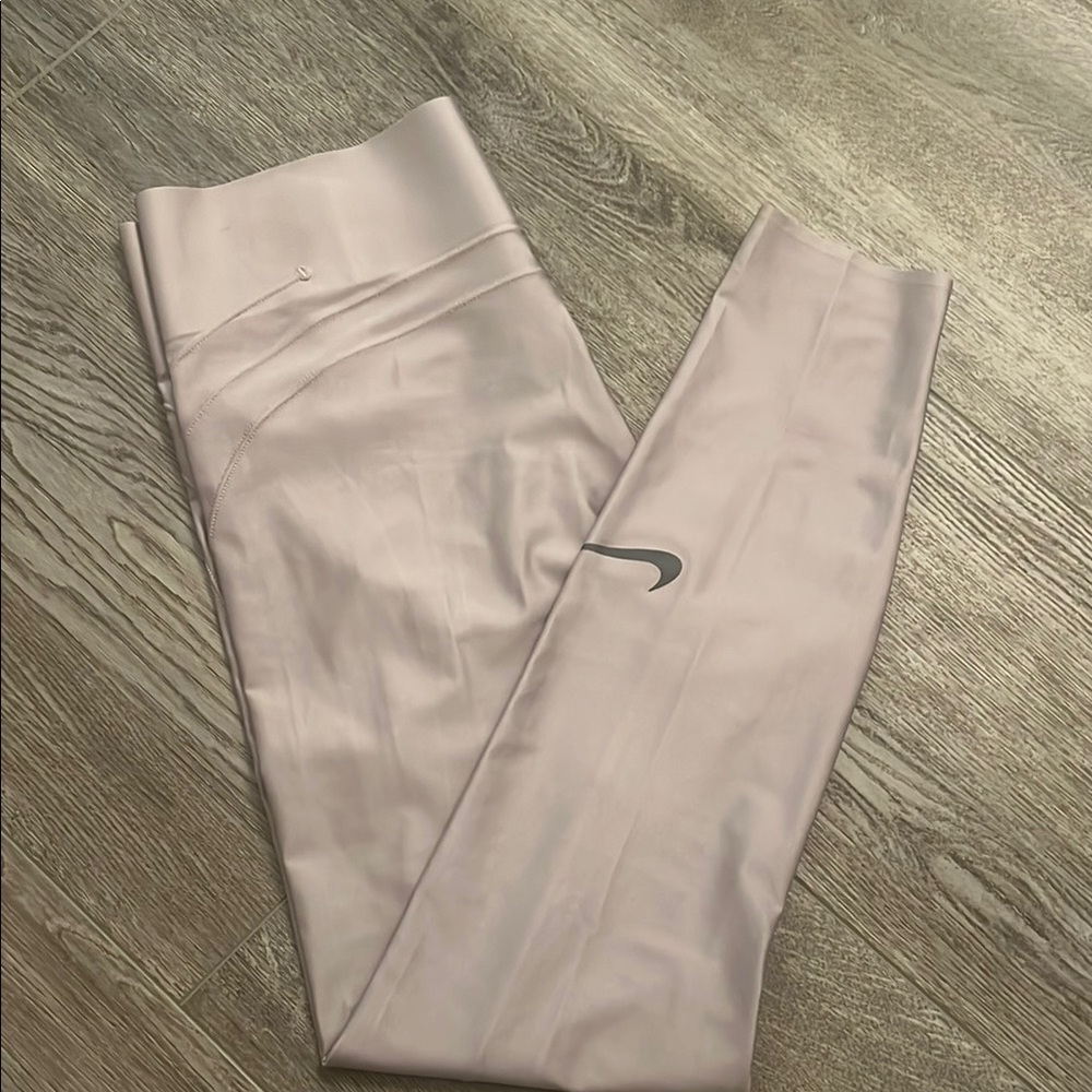Silver Grey High-Waisted Leggings